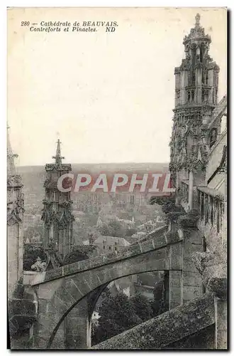 Cartes postales Cathedrale De Beauvais Contreforts et Pinacles