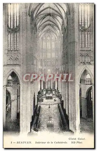 Cartes postales Beauvais Interieur de la Cathedrale