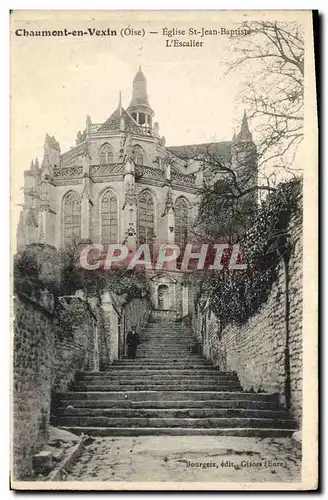 Cartes postales Chaumont en Vexin Eglise Saint Jean Baptiste L'Escalier