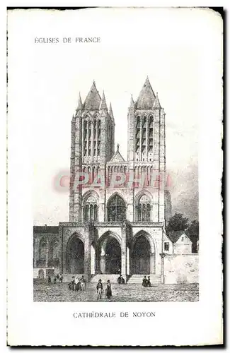 Ansichtskarte AK Eglises De France Cathedrale De Noyon