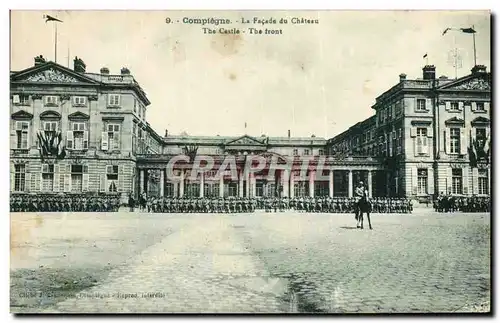 Ansichtskarte AK Compiegne La Facade du Chateau