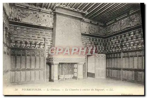 Cartes postales Pierrefonds Le Chateau La Chambre a Coucher du Seigneur