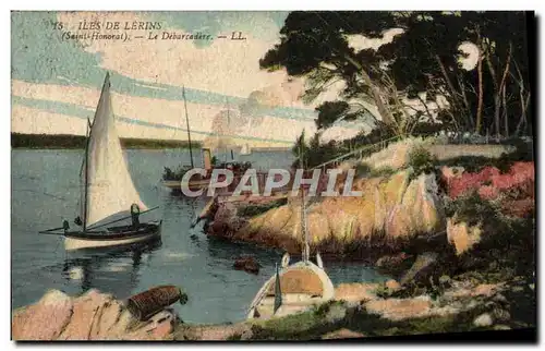 Cartes postales Iles De Lerins Le Debarcadere Bateaux