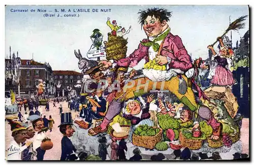 Cartes postales Carnaval De Nice SMA L'Asile de Nuit