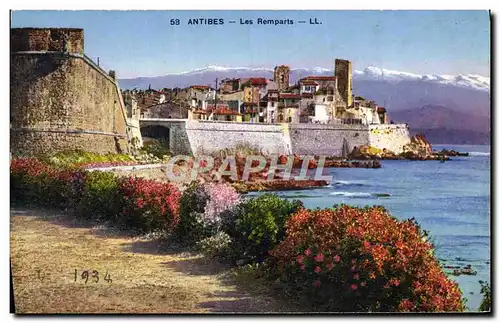 Cartes postales Antibes Les Remparts