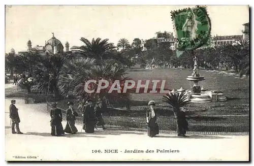 Cartes postales Nice Jardins des Palmiers