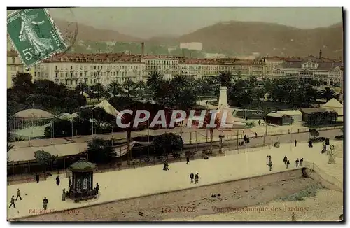 Cartes postales Nice Vue Panoramique des Jardins