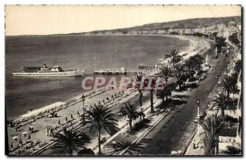 Cartes postales Nice La Promenade des Anglais Bateau