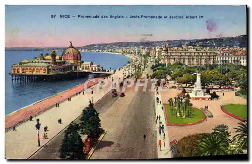 Ansichtskarte AK Nice Promenade des Anglais Jetee Promenade et Jardins Albert 1er