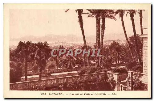 Cartes postales Cannes vue Sur la Ville et l&#39Esterel