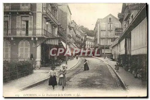 Cartes postales Lourdes Le Bouievard de la Grotte