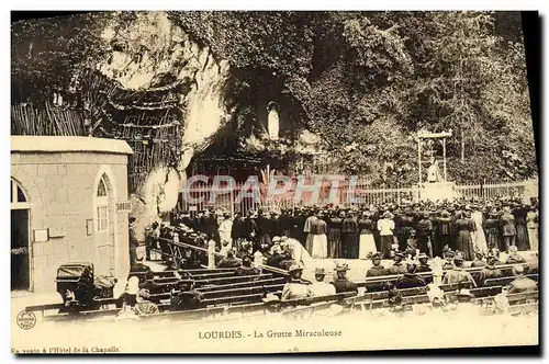 Ansichtskarte AK Lourdes La Grotte Miraculeuse