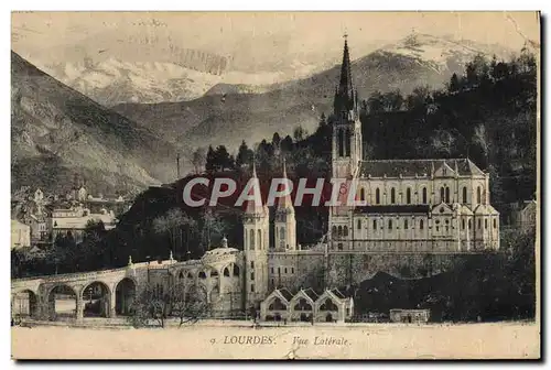 Cartes postales Lourdes Vue Laterale