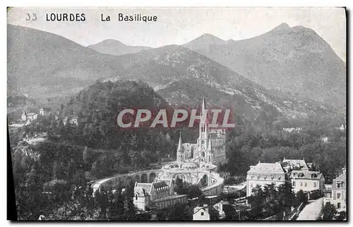 Cartes postales Lourdes La Basilique