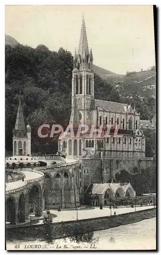 Cartes postales Lourdes La Basilique