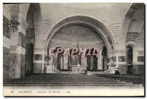 Cartes postales Lourdes Interieur du Rosaire