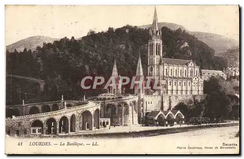 Cartes postales Lourdes La Basilique