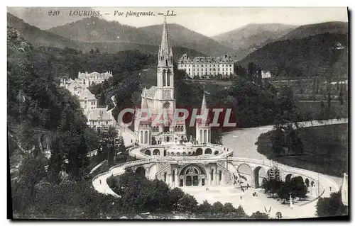 Cartes postales Lourdes Vue Plongeante