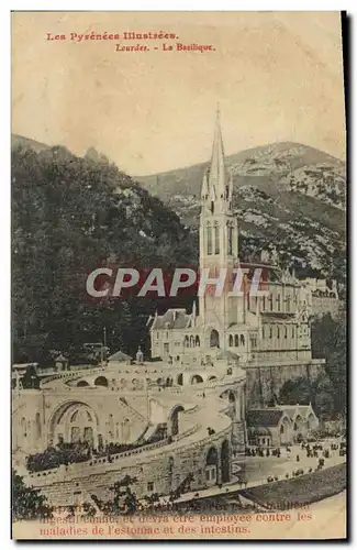 Cartes postales Lourdes La Basilique