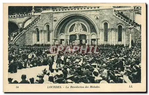 Cartes postales Lourdes La Benediction des Malades