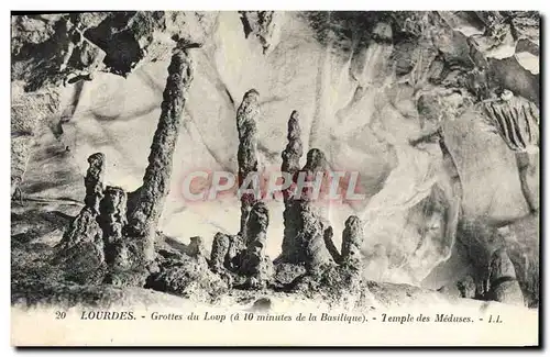 Cartes postales Lourdes Grottes du Loup Temple des Meduses