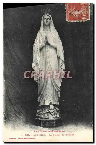 Cartes postales Lourdes La Vierge Couronnee