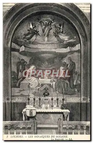 Cartes postales Lourdes Les Mosaiques Du Rosaire la nativite