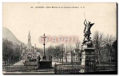 Cartes postales Lourdes Saint Michel et le Calvaire Breton