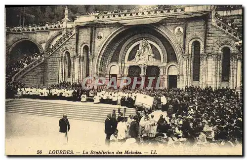 Cartes postales Lourdes La Benediction des Malades