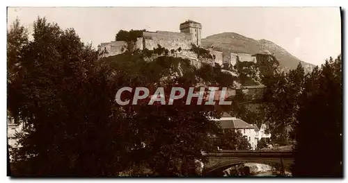 Cartes postales Lourdes Le chateau fort et le Gave