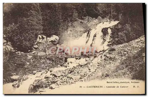 Ansichtskarte AK Cauterets Cascade de Lutour