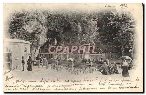 Cartes postales Lourdes La Grotte Miraculeuse