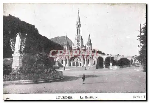 Cartes postales Lourdes La Basilique