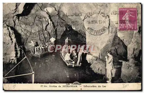 Cartes postales Grottes de Betharram Debarcadere du Lac