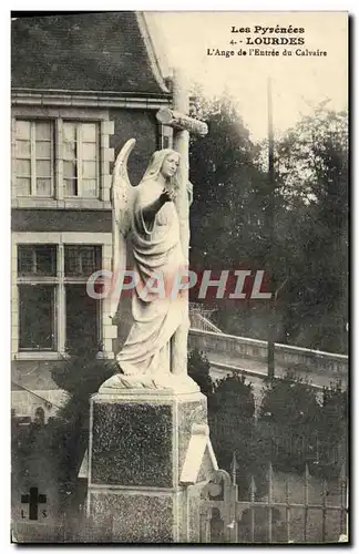 Cartes postales Lourdes L&#39Ange de L&#39Entree du Calvaire