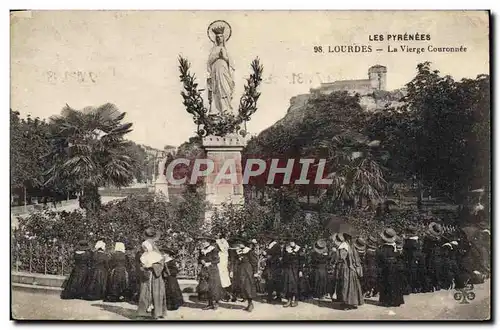 Cartes postales Lourdes La Vierge Couronnee