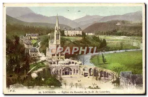 Cartes postales Lourdes Eglise Du Rosaire de Notre Dame de Lourdes