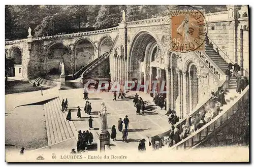 Cartes postales Lourdes Entree du Rosaire