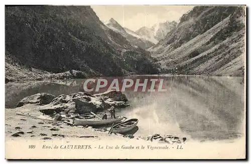 Ansichtskarte AK Environs de Cauterets Le Lac Gaube et le Vignemale