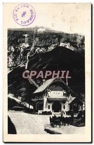 Cartes postales Lourdes La gare et le Pic du Jer