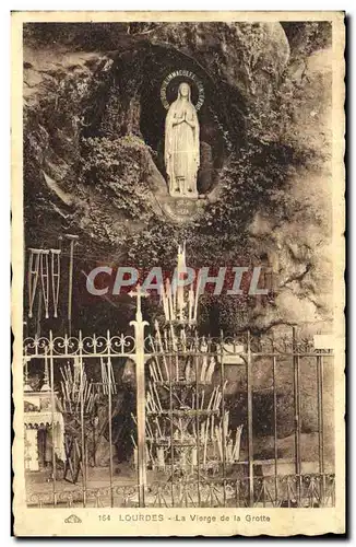 Cartes postales Lourdes La Vierge de la Grotte