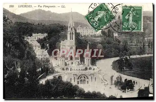 Cartes postales Loudes Vue Plongeante