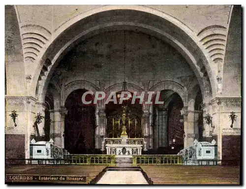 Cartes postales Loudes Interieur du Rosaire