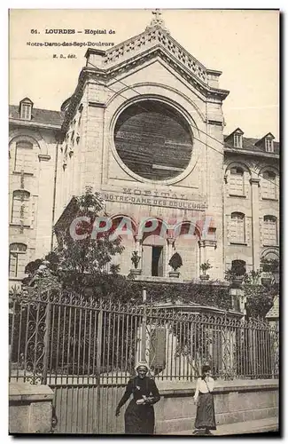 Ansichtskarte AK Lourdes Hopital de Notre Dame des Sept Douleurs