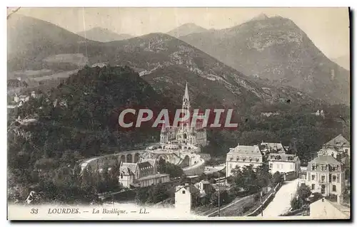 Cartes postales Lourdes La Basilique