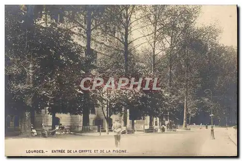 Cartes postales Lourdes Entree De la Crypte Et De La piscine