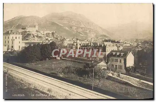 Cartes postales Lourdes Le Chateau Et Le pic de Jer