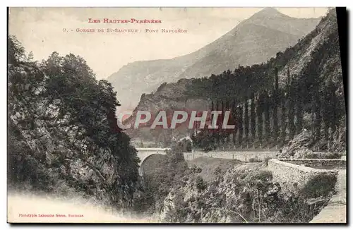 Cartes postales Gorges de St Sauveur Pont Napoleon