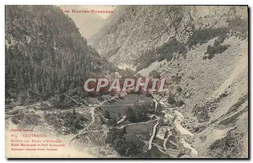 Cartes postales Cauterets Route Du Pont d&#39Espagne