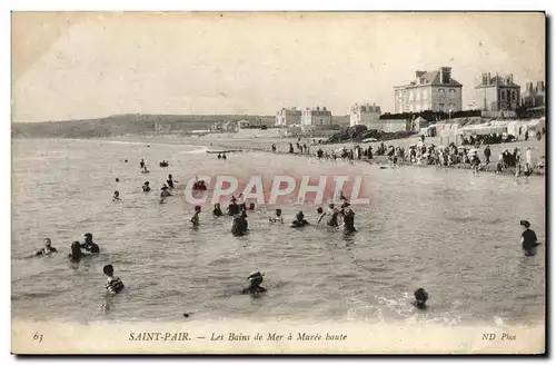 Cartes postales Saint Pair Les Bains de Mer a Maree haute